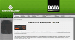 Desktop Screenshot of data-pro.pl